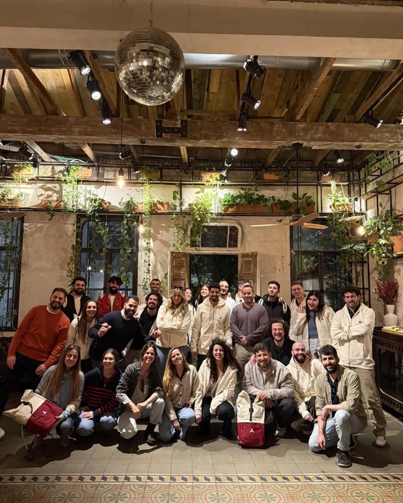 The Applift team at a company dinner